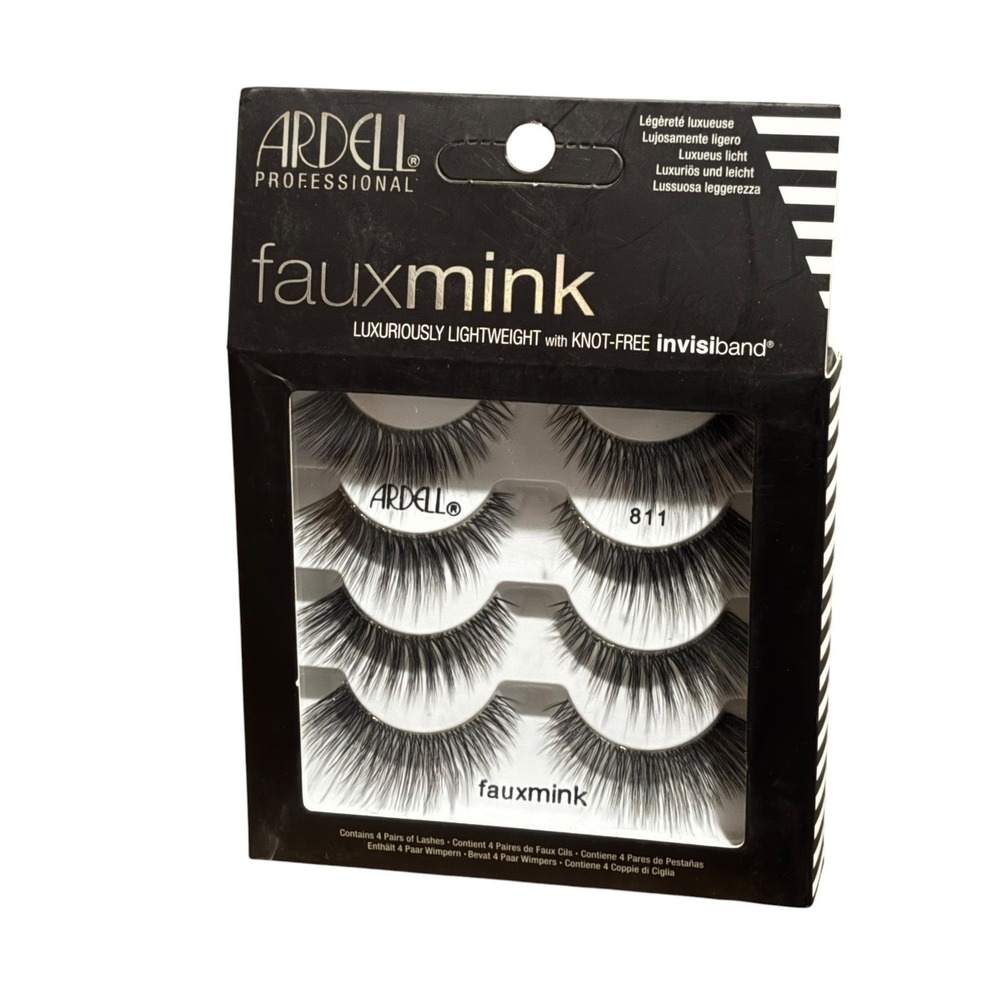 Ardell Professional Faux Mink 811 False Eyelashes 4 Pairs Multipack Black